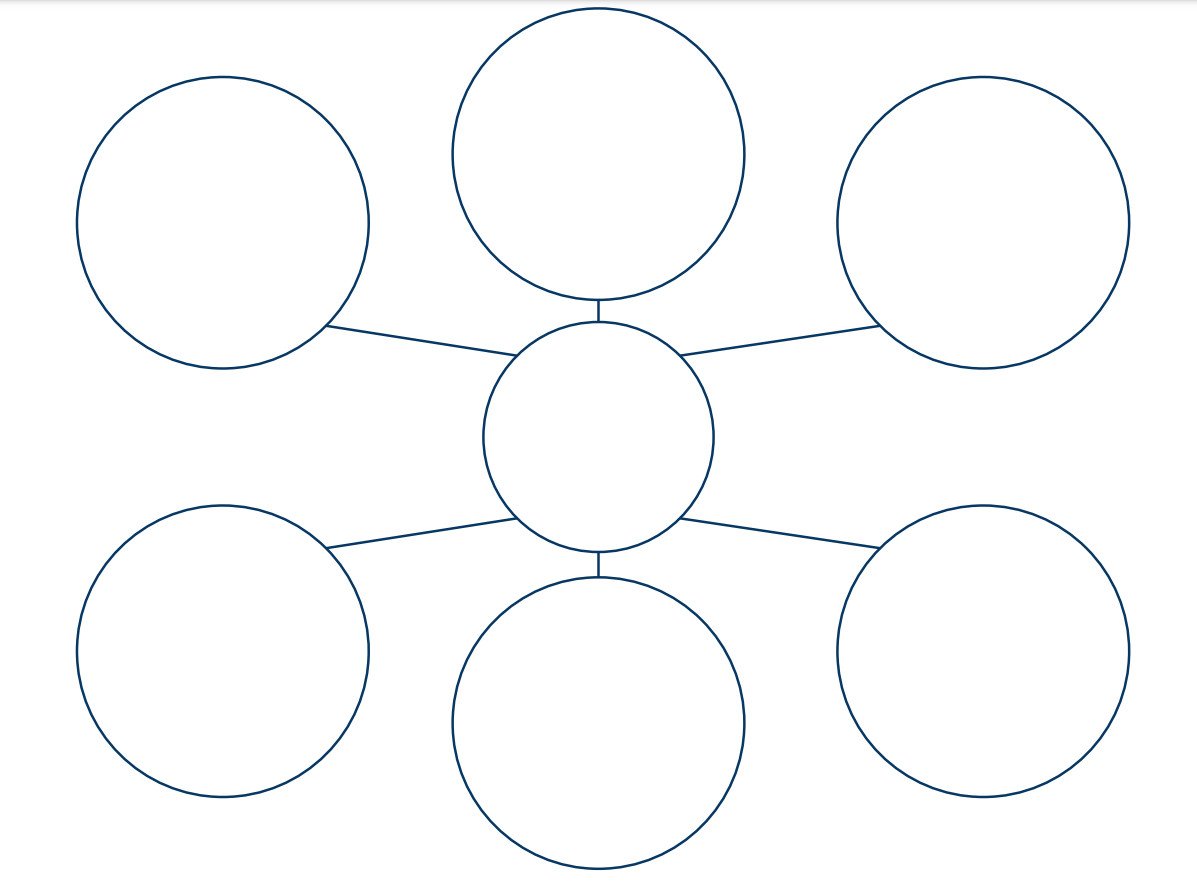 Blank Bubble Map Template 02