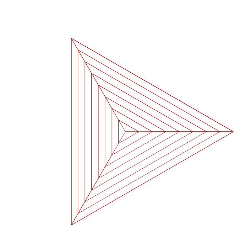 Concentric Triangles Template