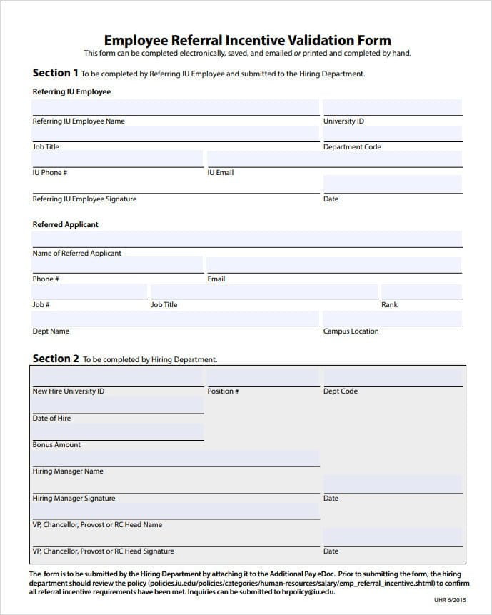 Employee Referral Validation Form