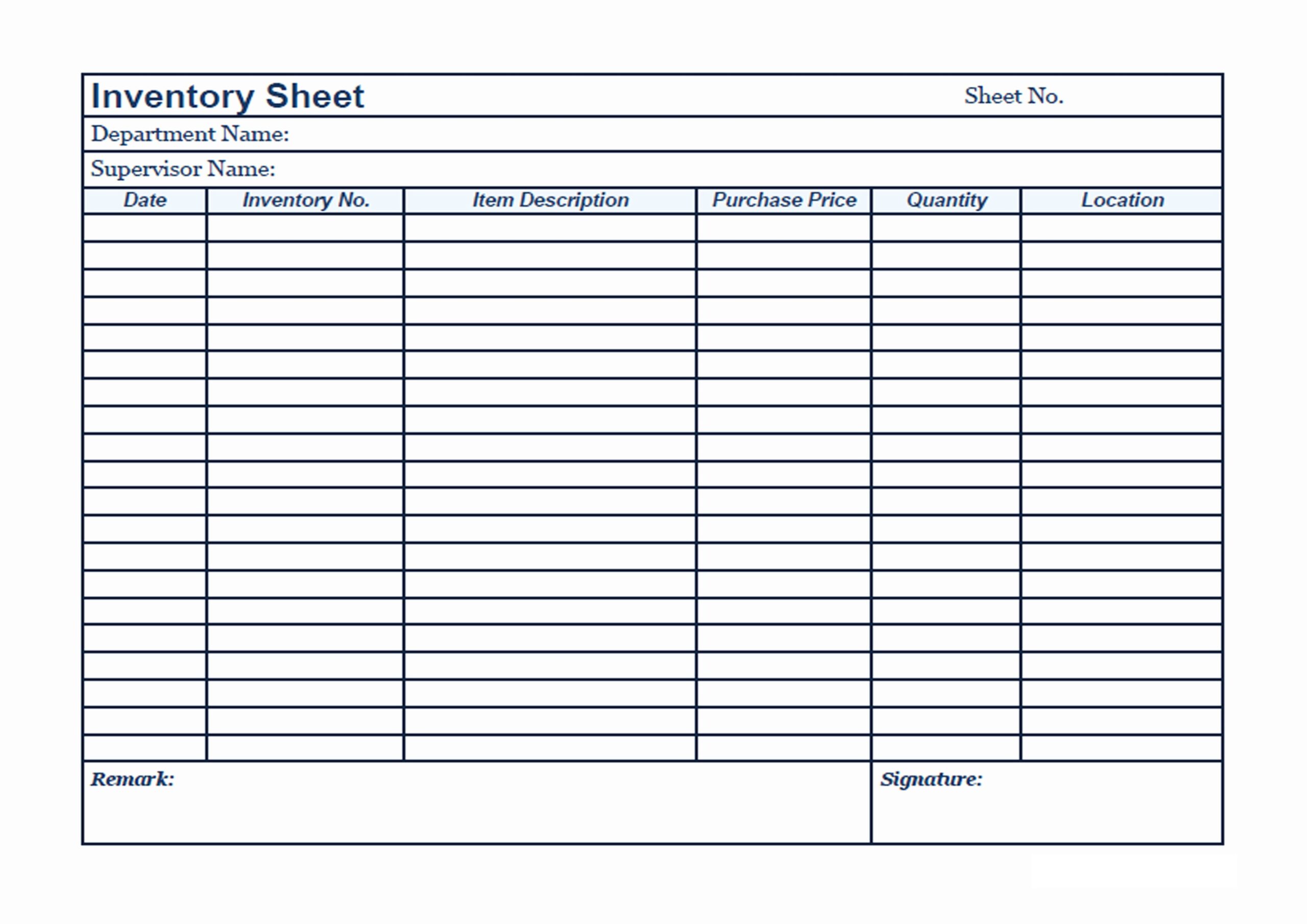 20 Inventory For Small Business Free – Guiaubuntupt Free Printable Inventory Sheets Business