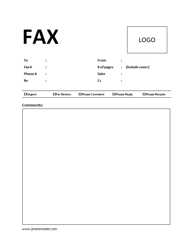 Sample Printable Blank Fax Cover Sheet Template Word and PDF Format.