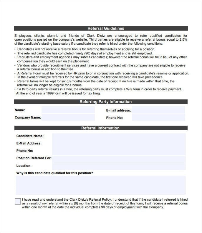 General Employee Referral Form