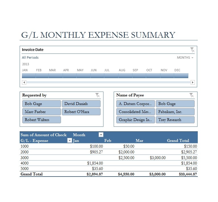 General Ledger Template 19