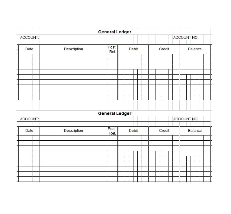 General Ledger Template 20