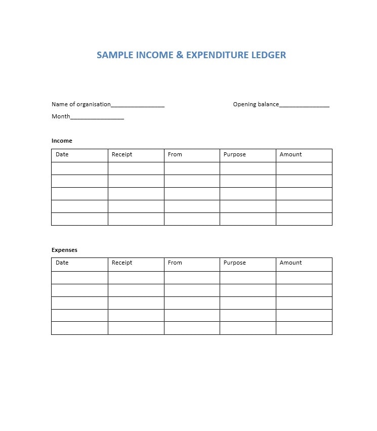 Income and Expense Ledger 34