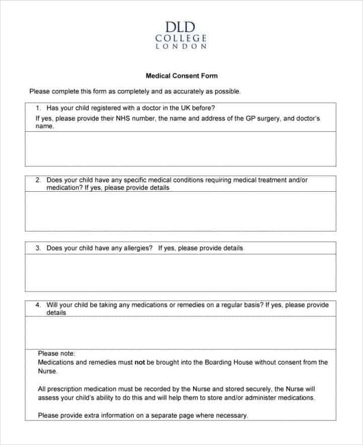 Informed Consent Document Template