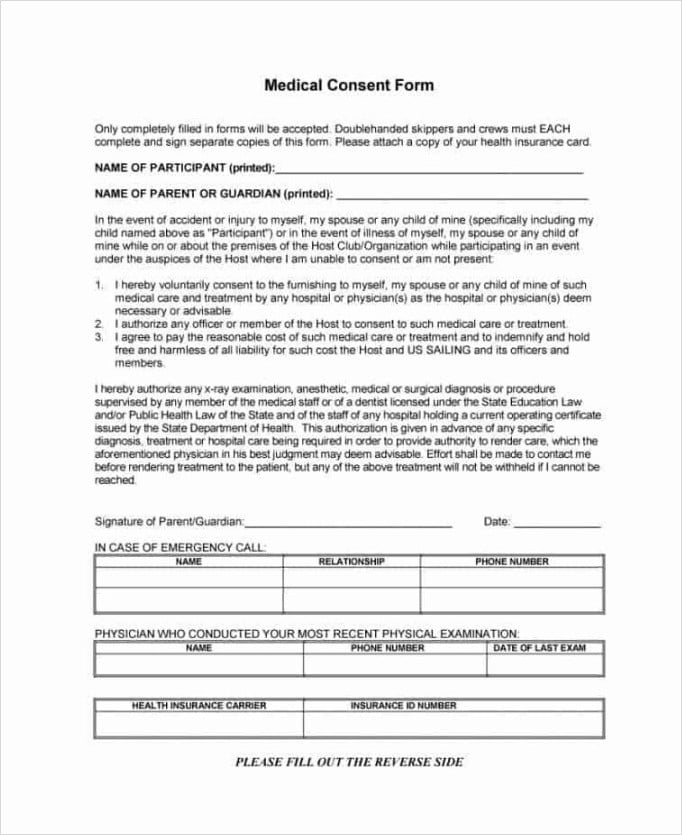 Informed Consent Form Example