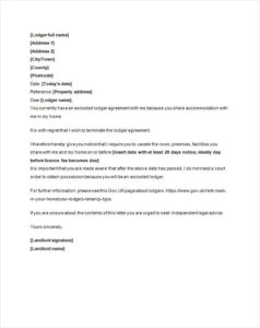 Printable Lodger Agreement Template