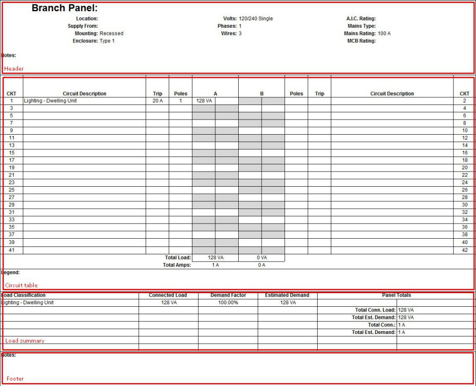 Panel Schedule Template 04