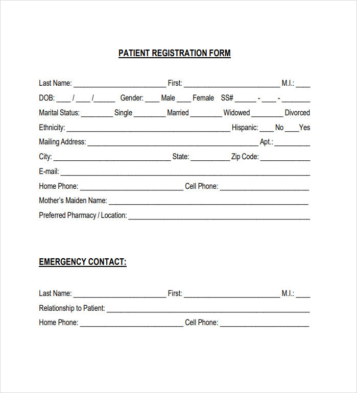 Patient Registration Form