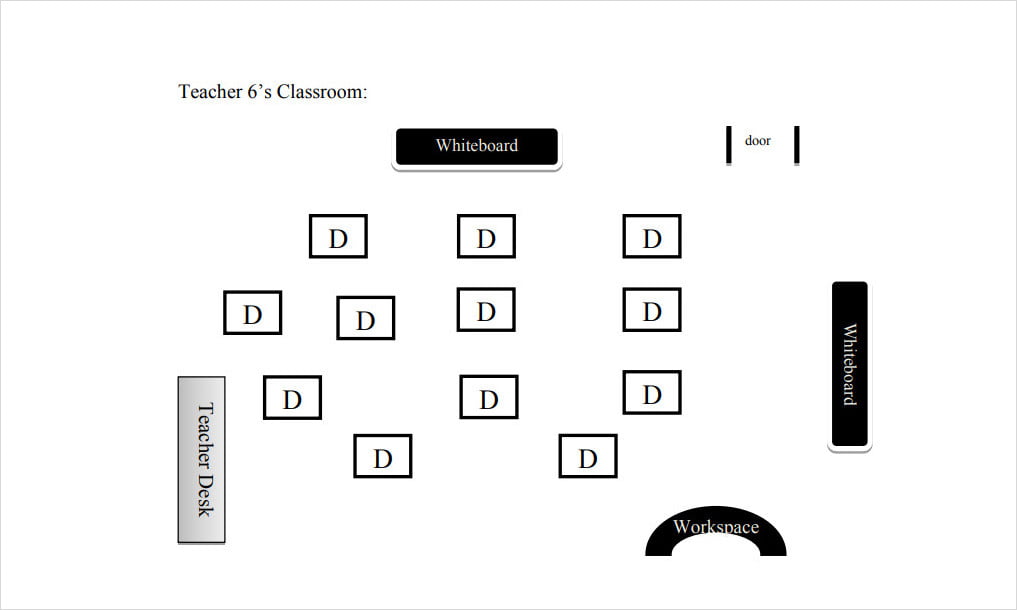 Printable Classroom Seating Chart Template