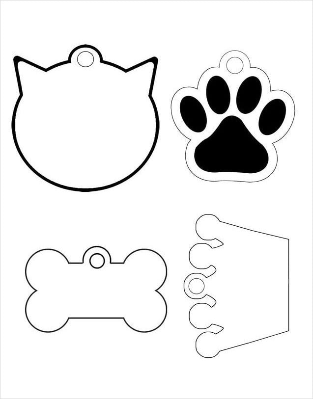 Printable Dog Tag Template