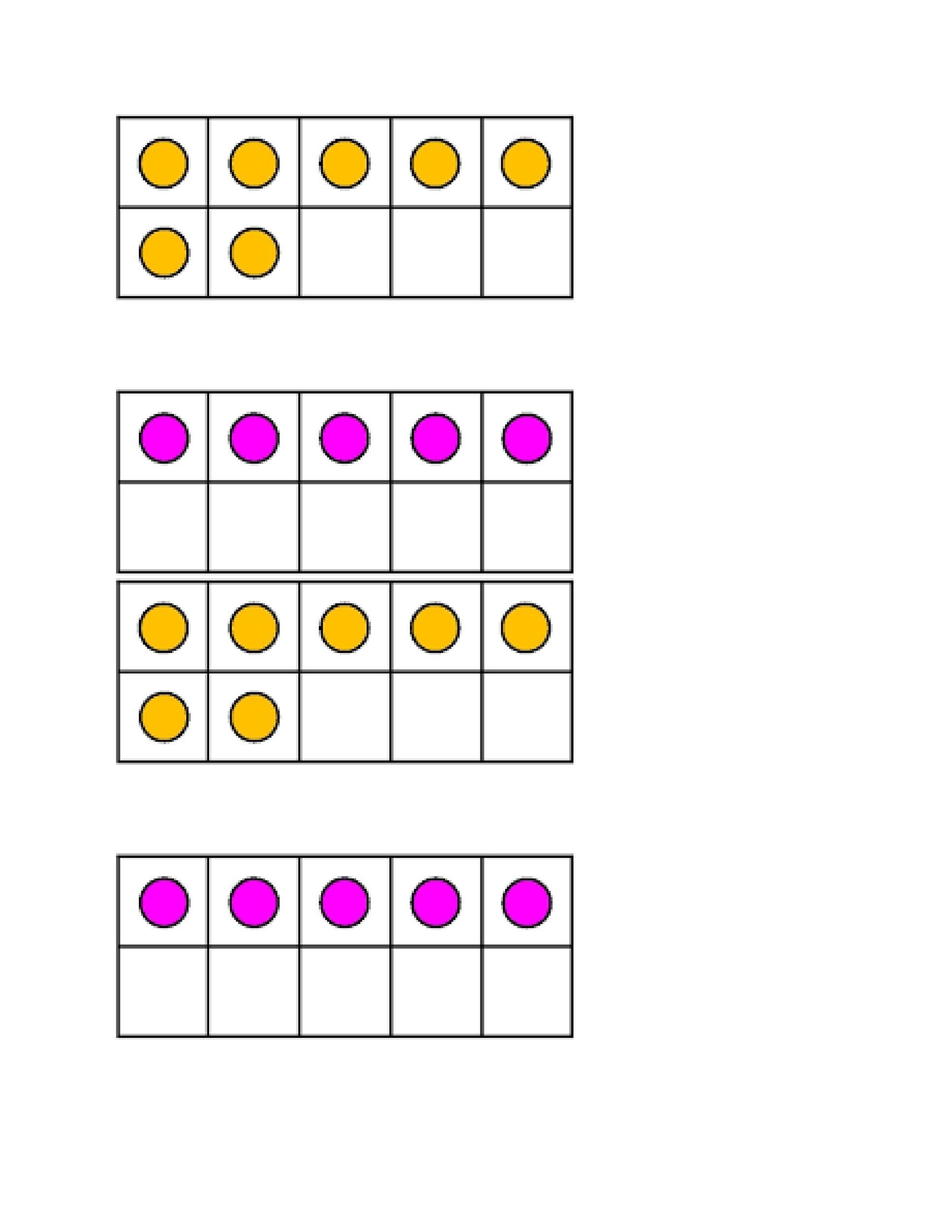 Printable Ten Frame Template Example