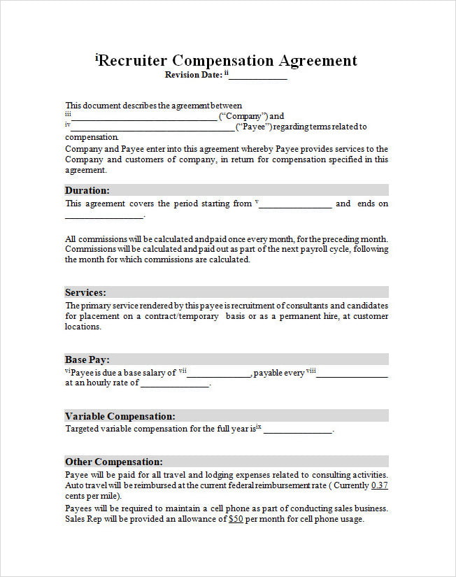 Reseller Sales Rep Compensation Plan Template