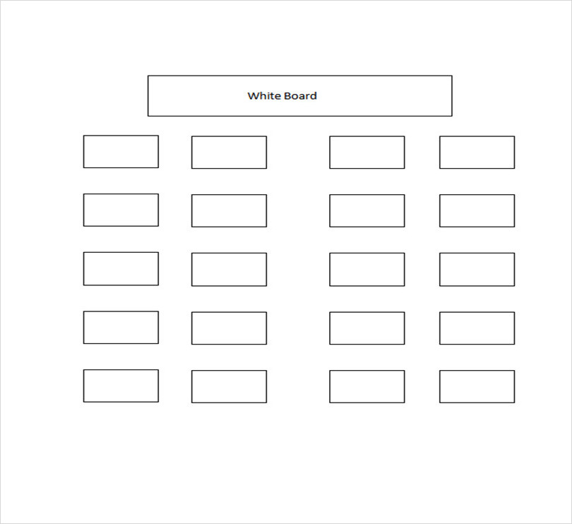 Simple Classroom Seating Chart Template Word