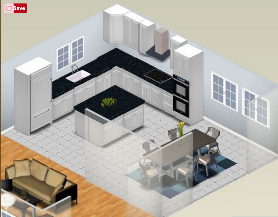 Small Family Kitchen Design Planning Template Sample