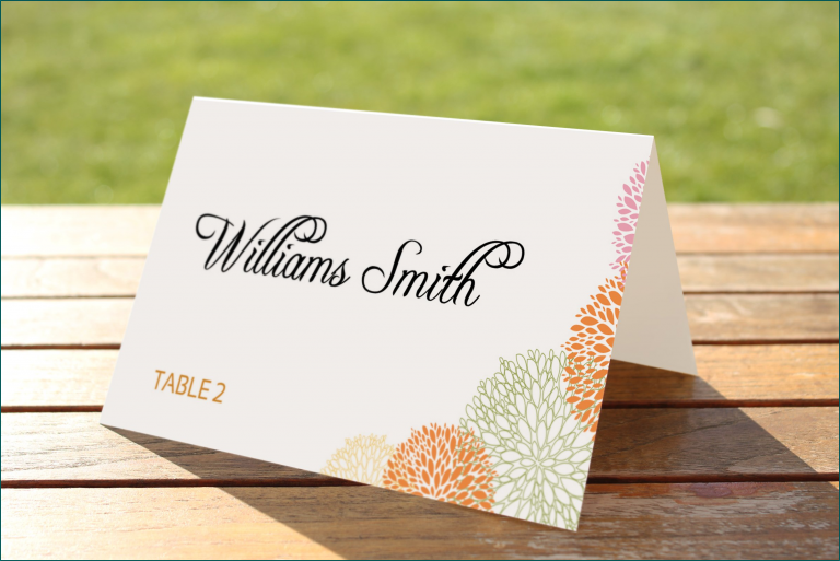 Table Card Template Sample 768x513