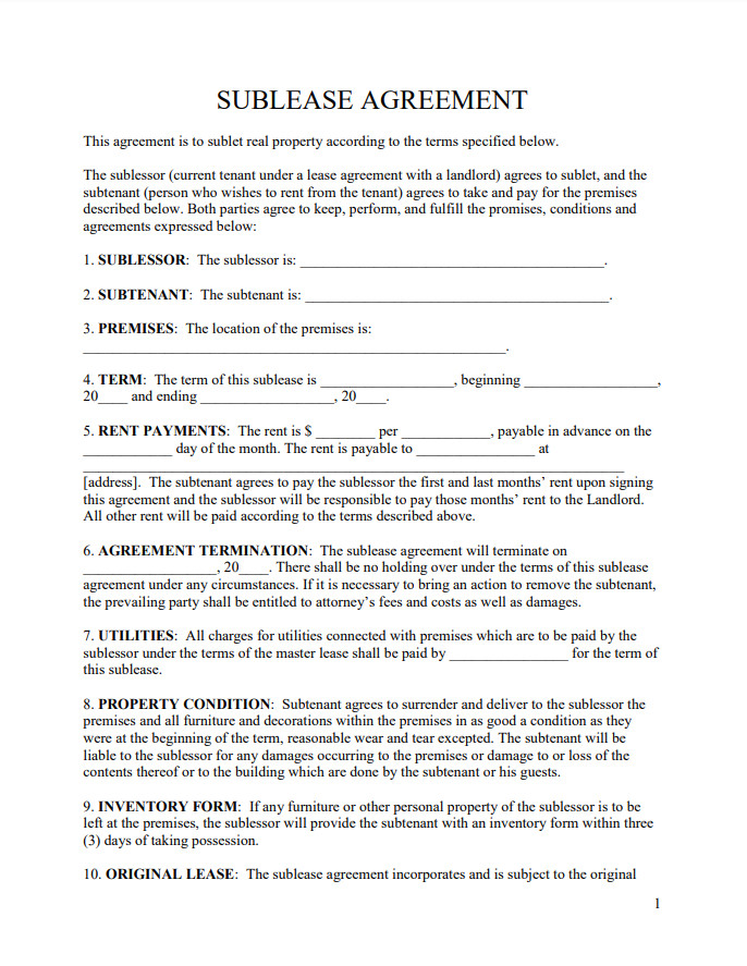 Warehouse Lease Agreement Template