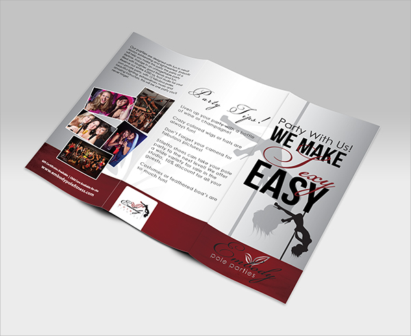 Wedding Party Brochure Template Example