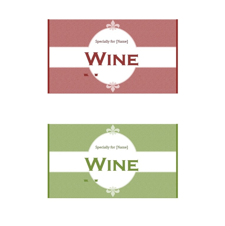 Wine Label Template 12