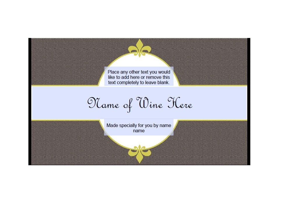 Wine Label Template 33