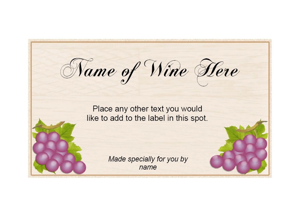 Wine Label Template 38