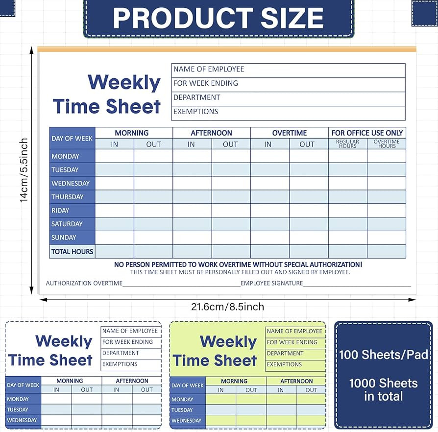 sample office timesheet template