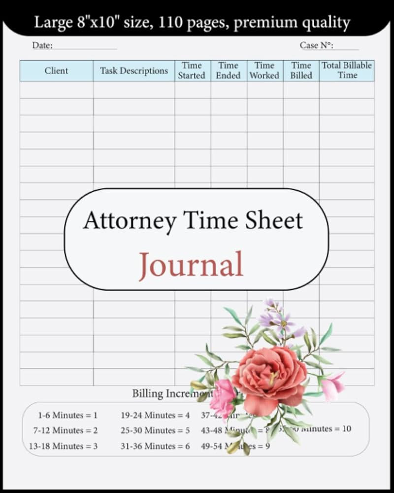 sample law firm timesheet template