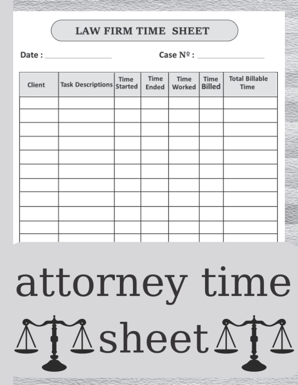 sample law firm timesheet template