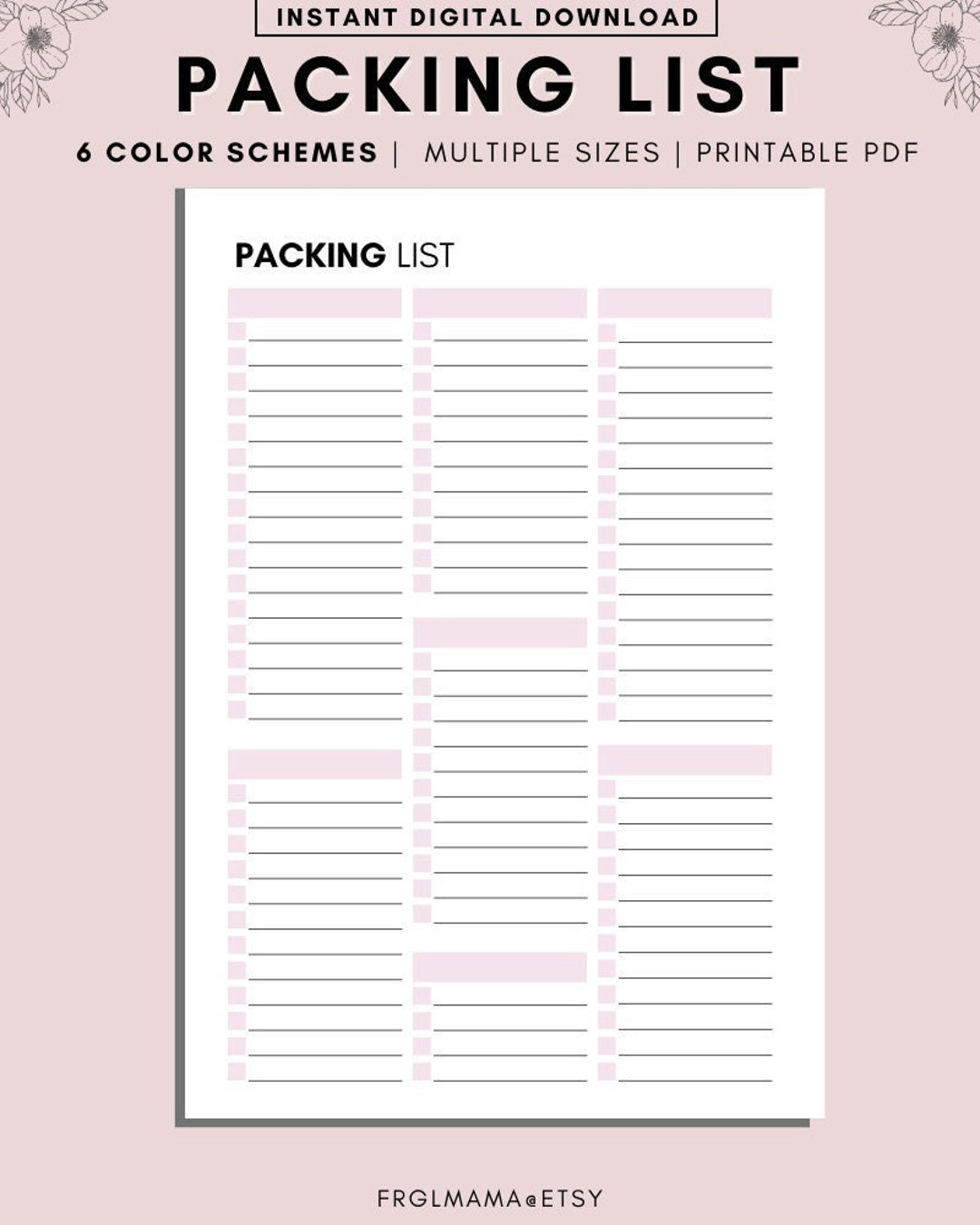 sample Vacation Checklist Template