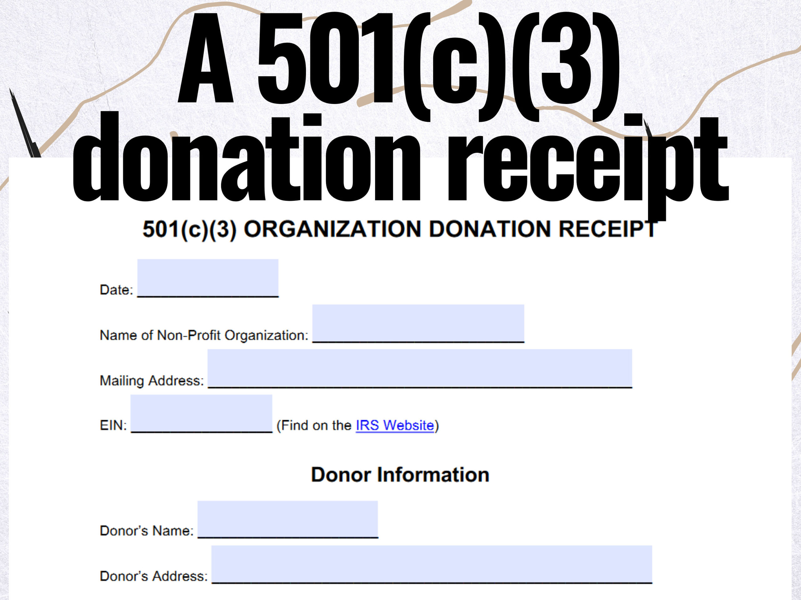 sample charitable donations receipt template