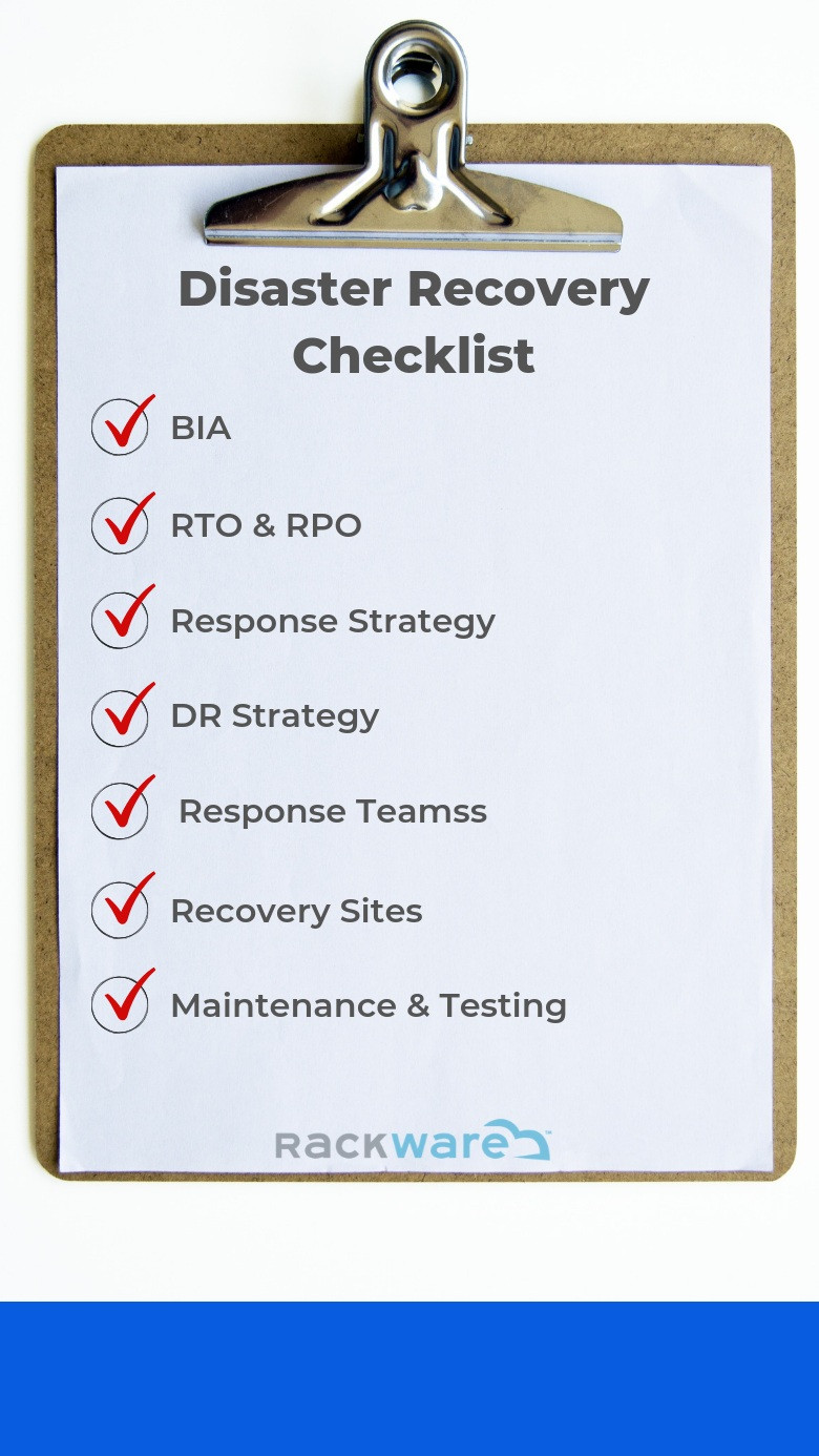 Printable Disaster Recovery Checklist Template