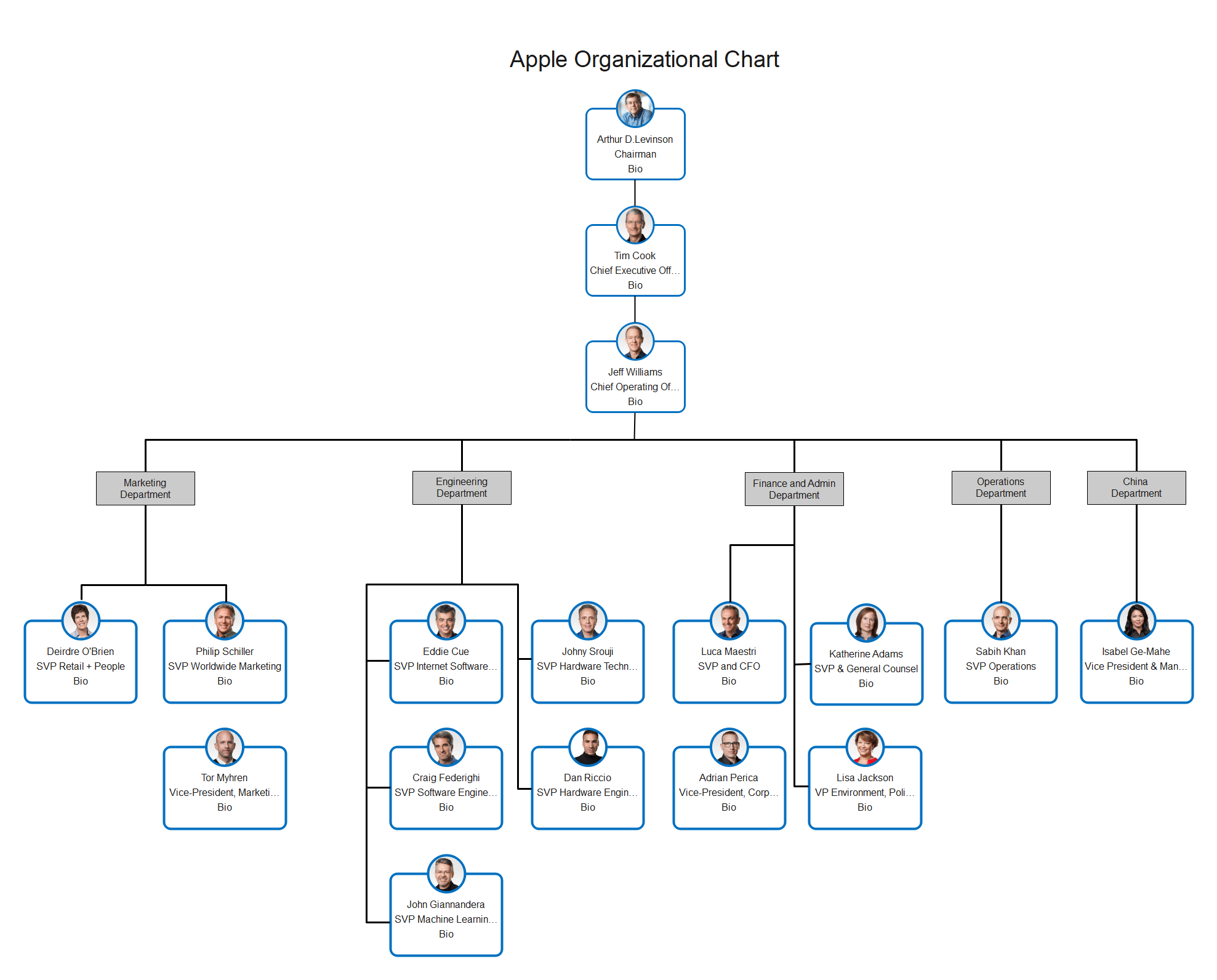 sample company chart template