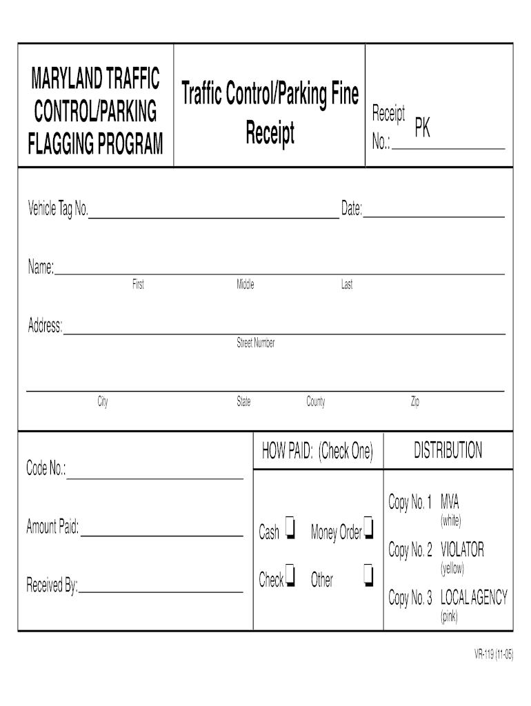 sample court payment receipt template