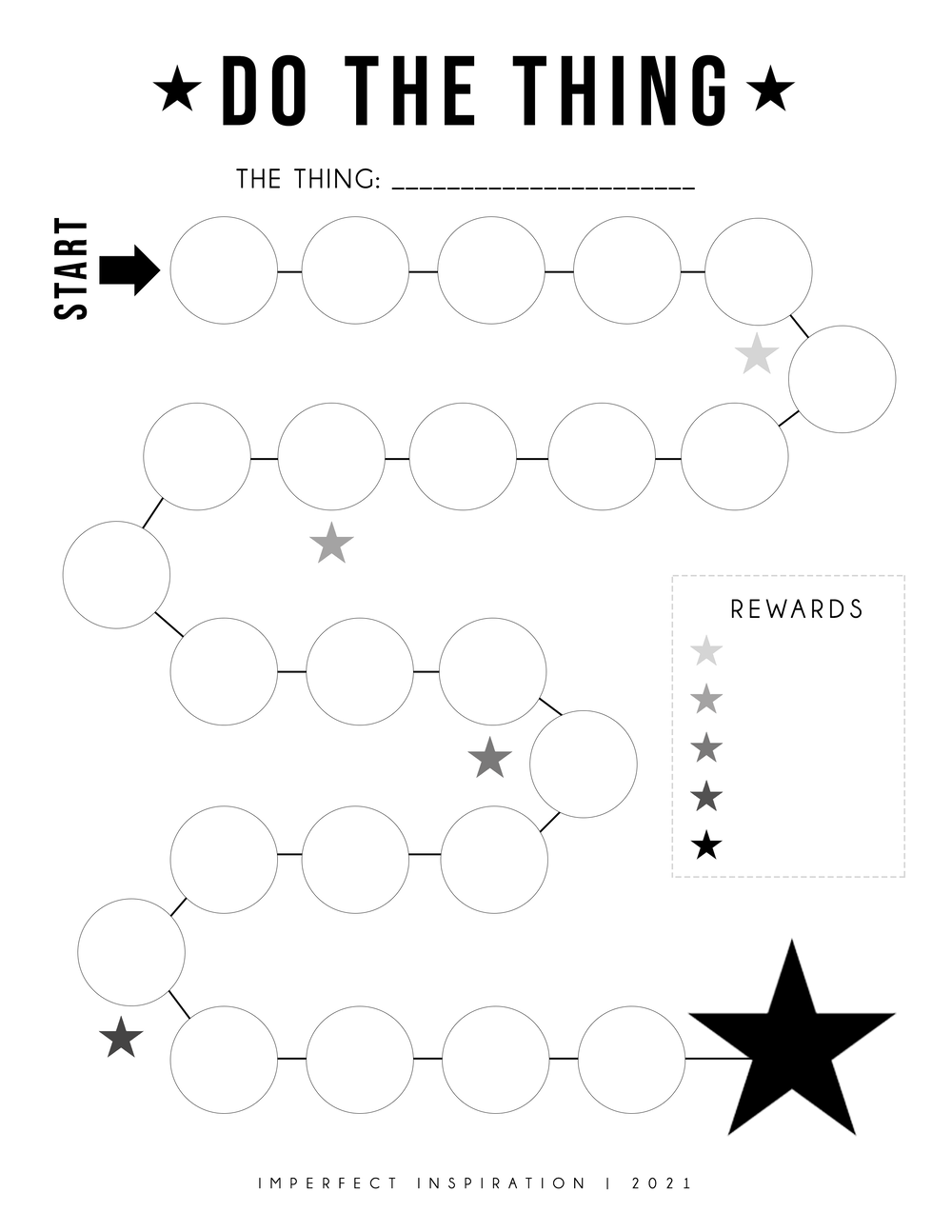 sample reward chart template