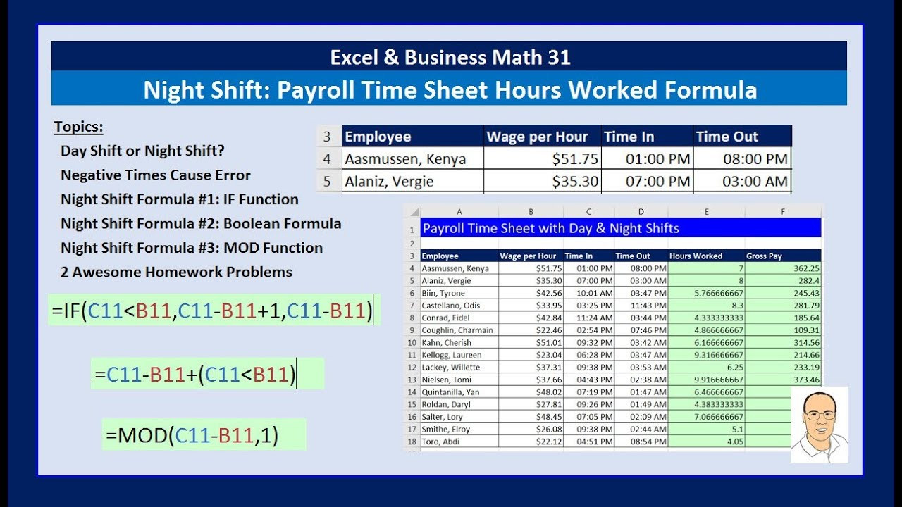 sample night shift timesheet template