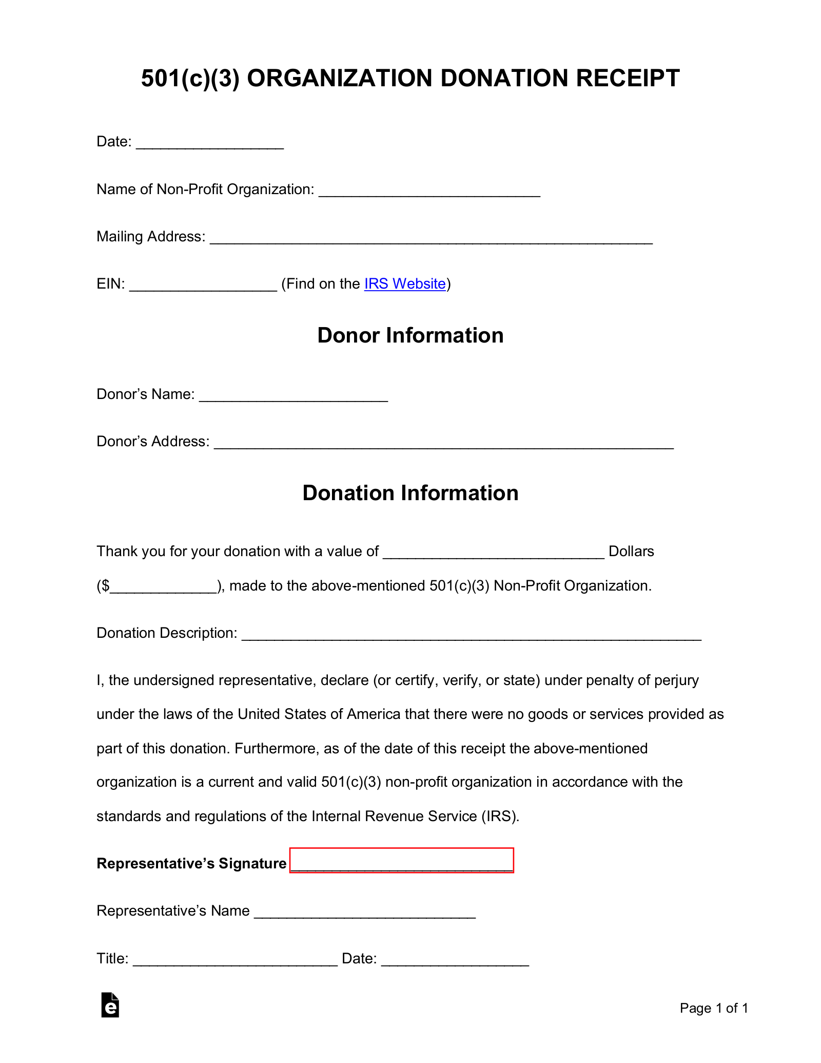 sample charitable donations receipt template