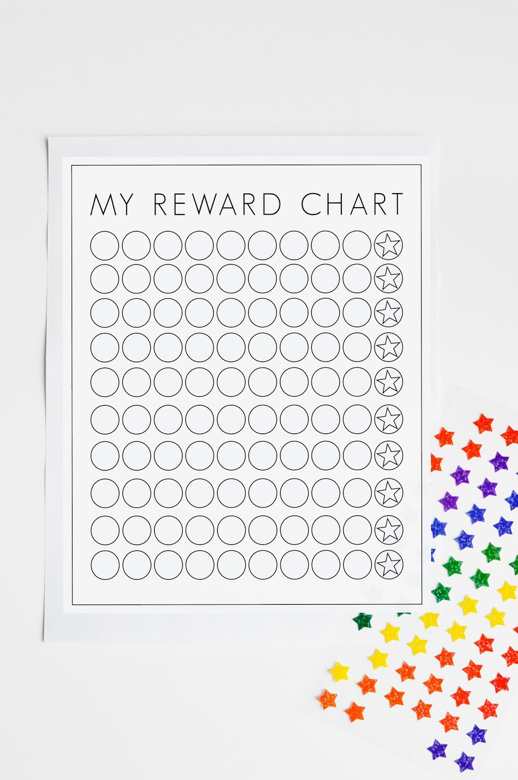 sample sticker chart template