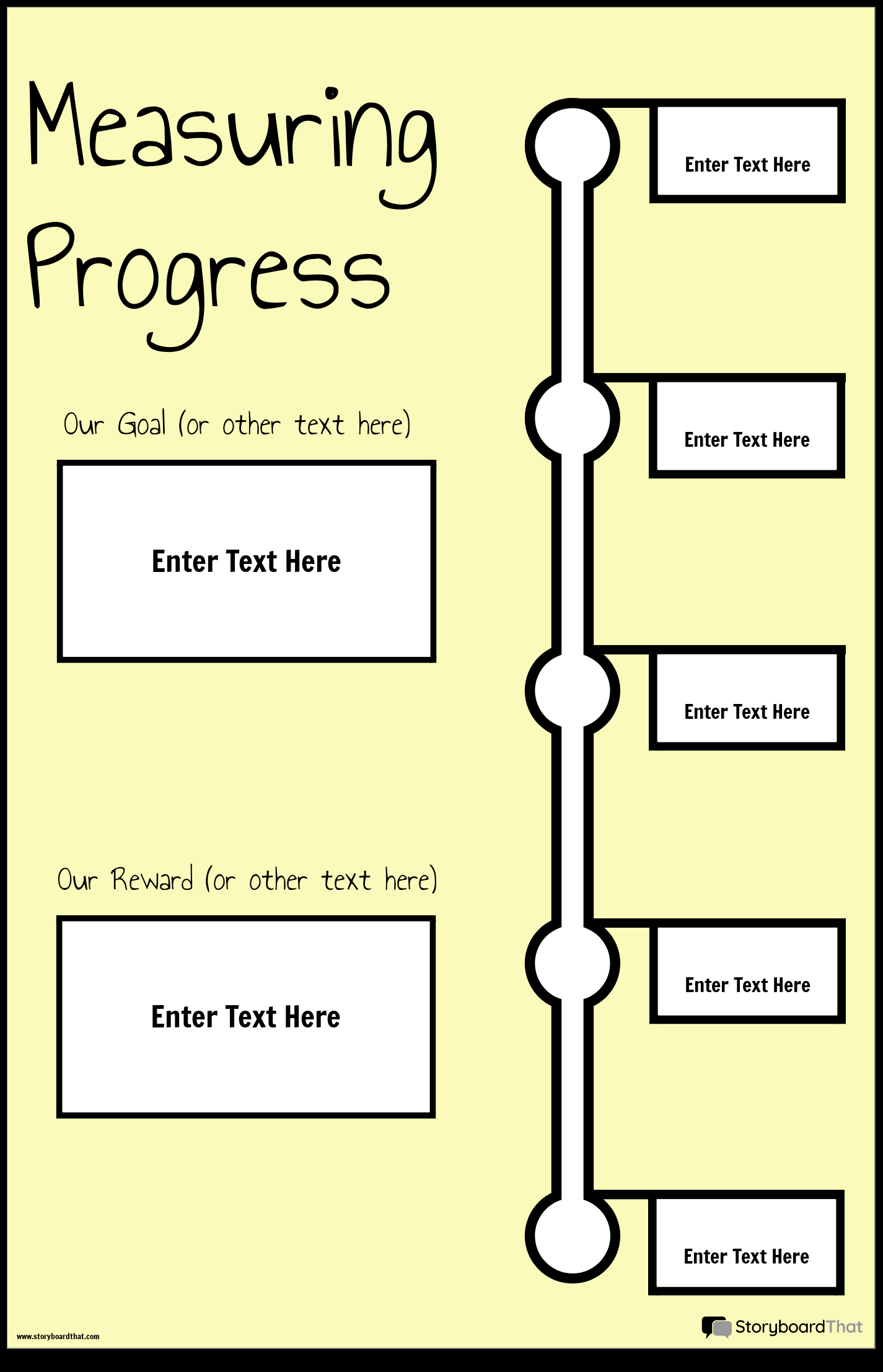 sample goal chart template