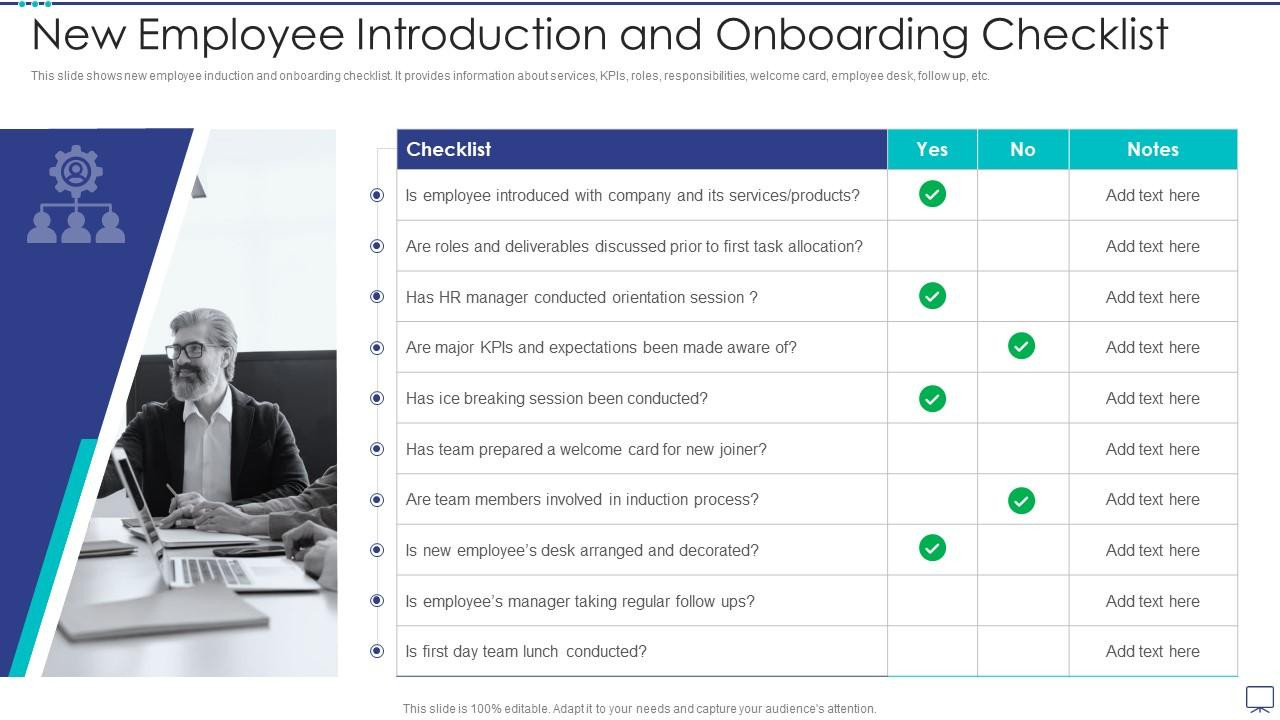 sample new employee onboarding checklist template