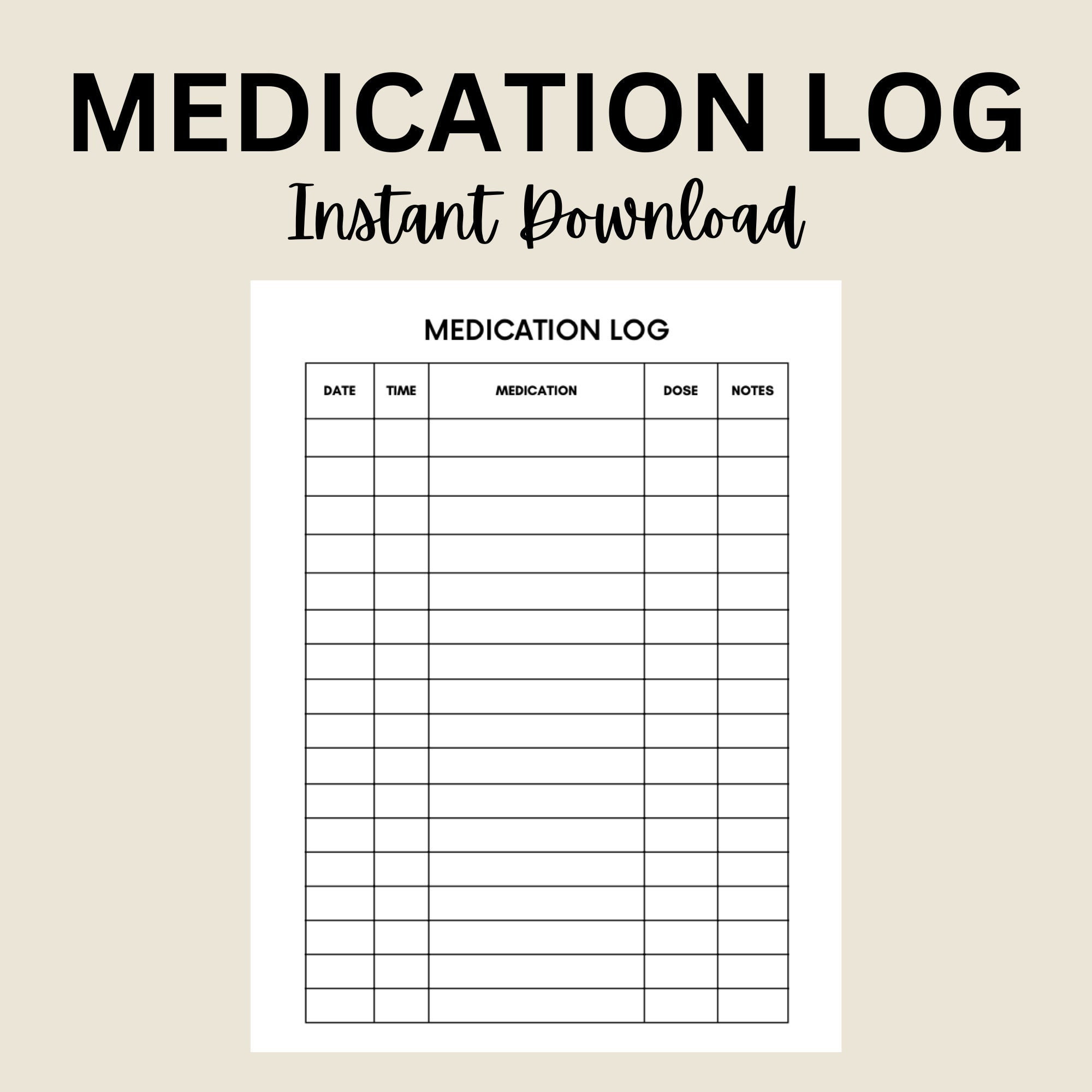 sample med chart template