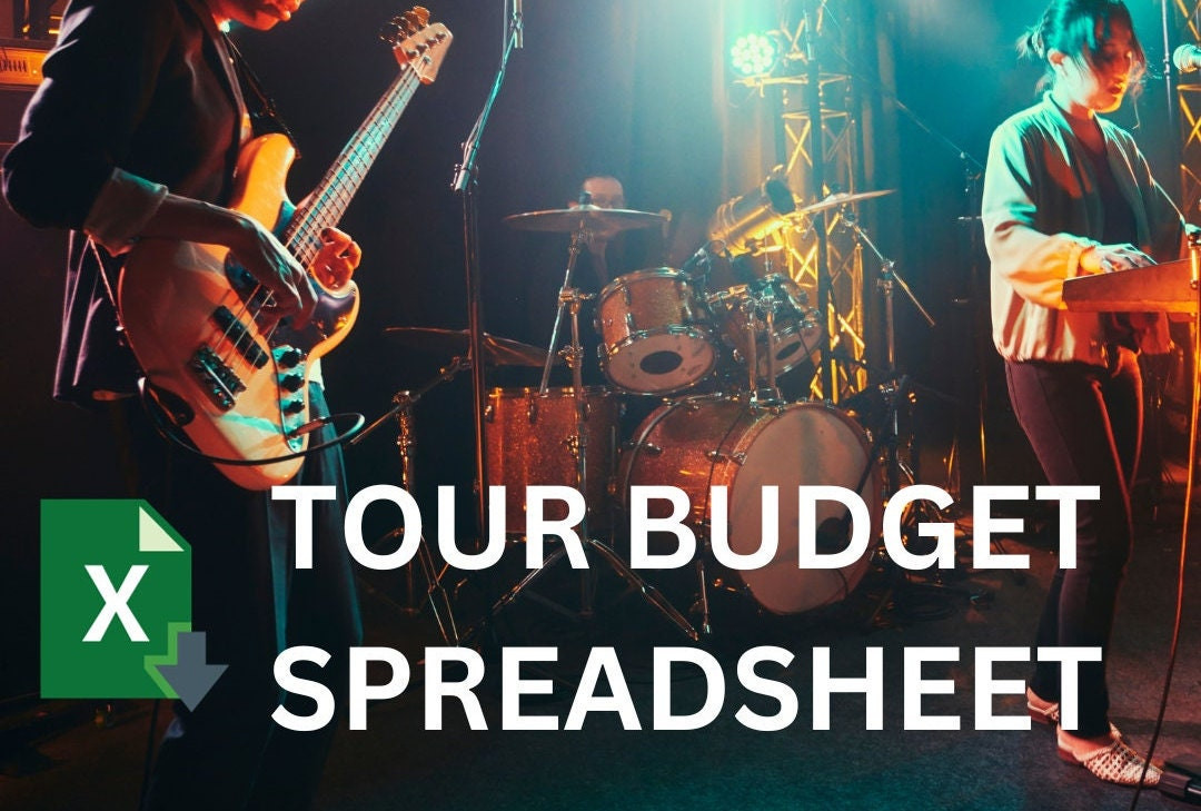 sample music tour budget template