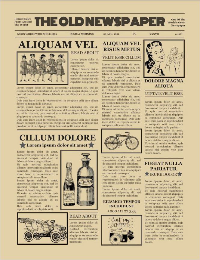 Old Newspaper Template