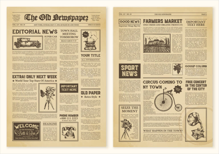 Old Newspaper Template