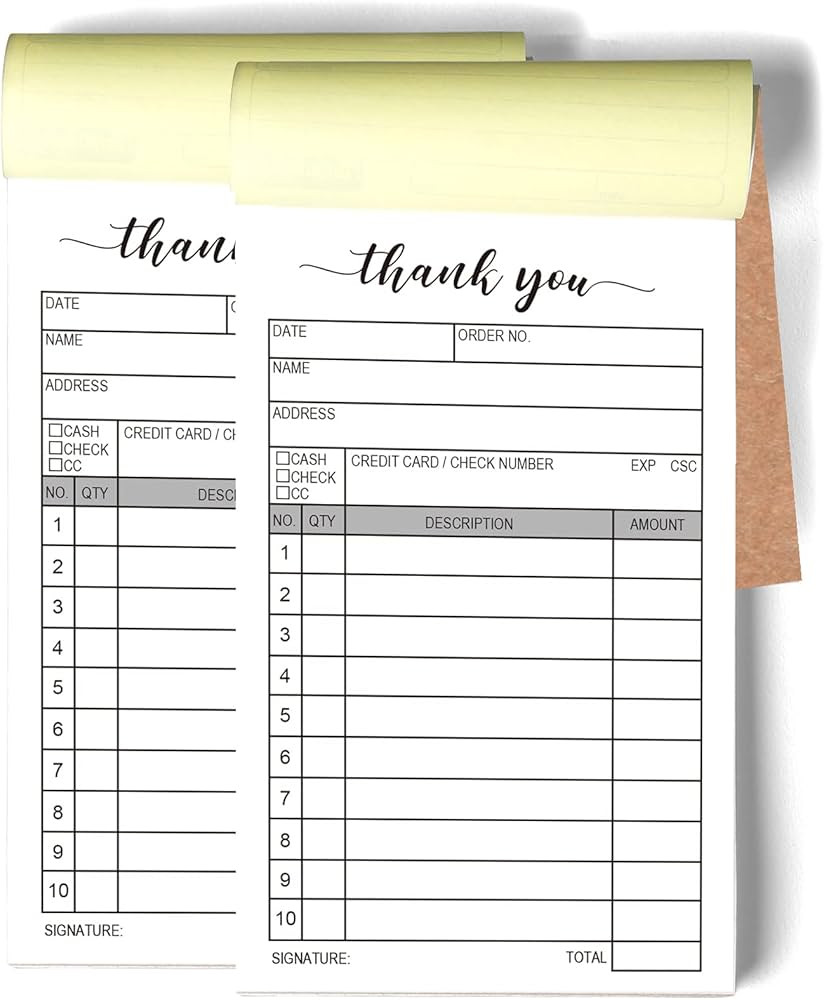 sample small business sales receipt template