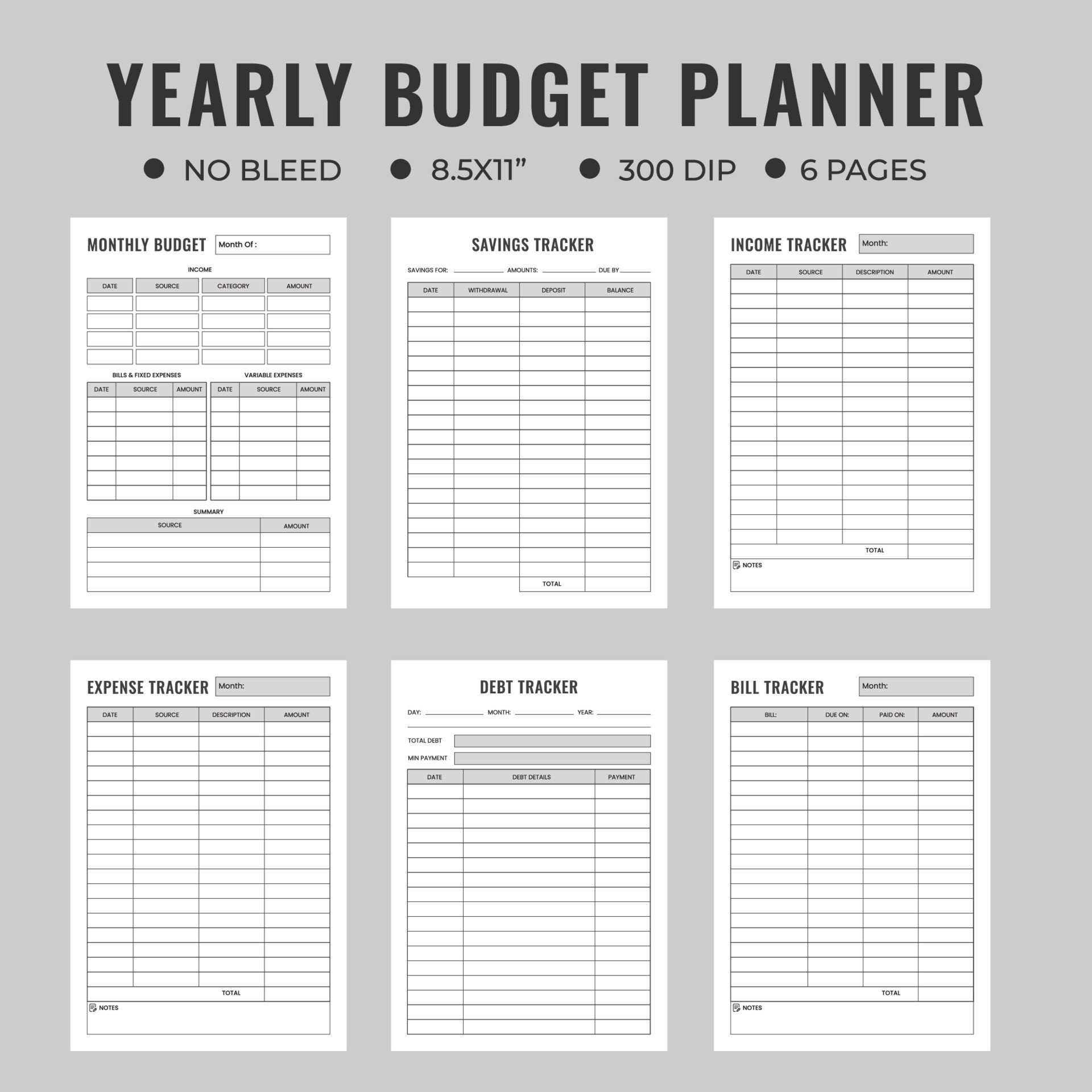 sample annual budget template