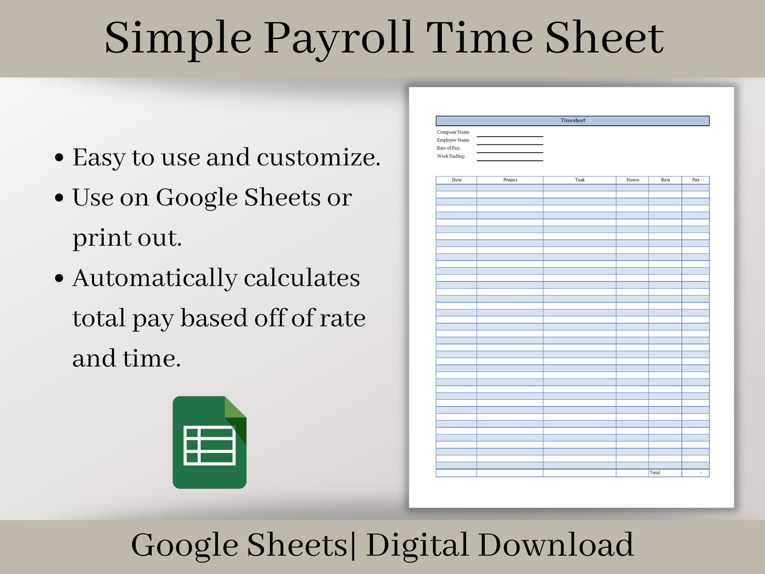 sample payroll timesheet template