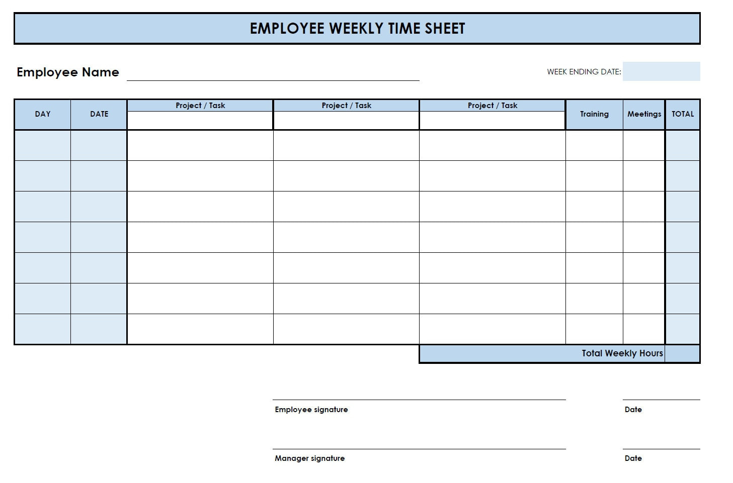 sample driver timesheet template