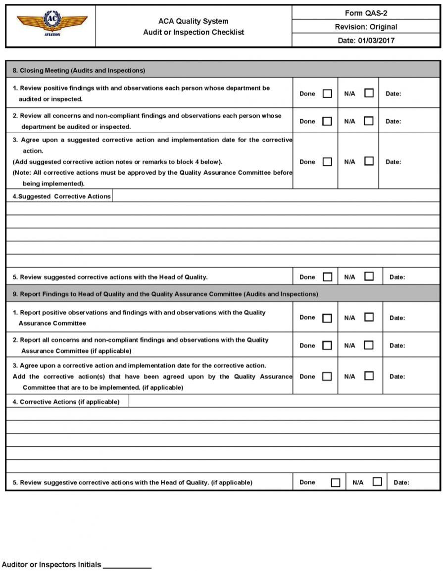 sample furniture quality control checklist template