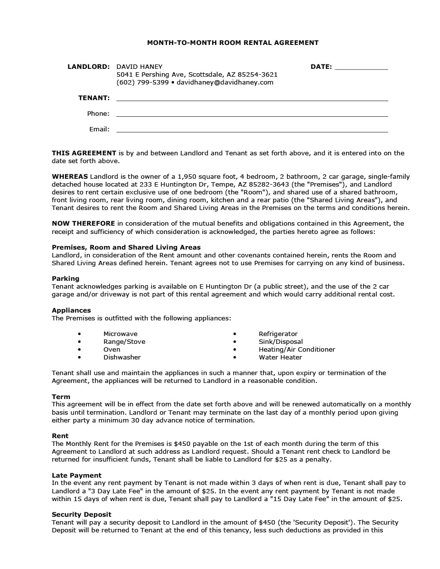 room rental agreement 08